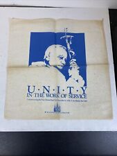 Pope John Paul II 1987 New Orleans Unity Cloth AA2 picture