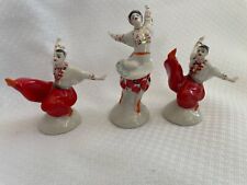 USSR Russian Ukrainian Dancer Figurines Lot of 3 picture