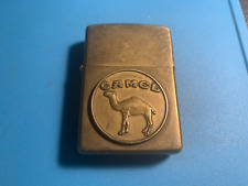 Vintage 1932-1992 Camel Beast Emblem Solid Brass Zippo Lighter (w) initials LEY picture