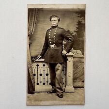 Antique CDV Photograph Very Handsome Young Man Military Soldier Sword Denmark? picture