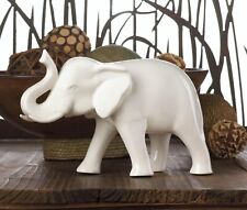 Sleek White Ceramic Elephant picture