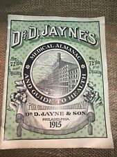 1915  Dr D. Jayne's Medical Almanac And Guide To Health picture