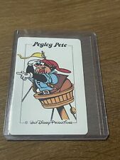 Authentic Rare Vintage Walt Disney Productions “The Old Witch” Pegleg Pete Card picture