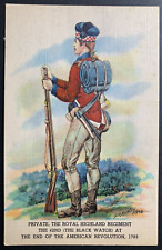 Postcard Private Royal Highland Regiment Black Watch American Revolution picture