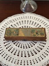Antique Wooden Victorian Child's School Pencil Box   Germany picture