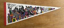 Vintage San Diego Zoo Wild Animal Park 29 Inch Felt Pennant w/ Colorful Graphics picture