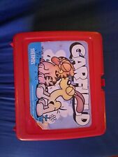 1978 Vintage Garfield & Odie Red Lunch Box picture