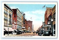 WEST FEDERAL STREET VIEW LOOKING EAST YOUNGSTOWN OHIO OH POSTCARD (GC3) picture