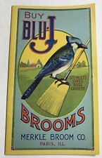 Blu-J Merkle Brooms Color Booklet  C 1930 Paris Illinois Litho Graphics Nice  picture