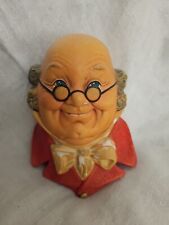 1964 Bossons Chalkware Mr Pickwick Head Vintage Wall Decor Congleton England Art picture