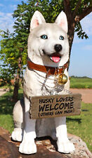 Ebros Lifelike Pet Pal Siberian Husky Sled Dog Statue 13