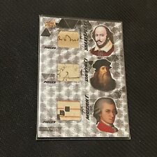 Pieces Of The Past Card - Shakespeare, Da Vinci & Mozart (1/1 Extremely Rare)  picture