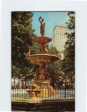 Postcard Fountain of Hebe Court Square Sterick Building Memphis Tennessee USA picture
