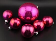 Vintage Christmas Shiny Brite Pink Mercury Glass Ornaments Lot USA Made picture