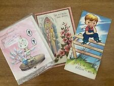 Vintage 1950s Greeting Cards  - Lot of 3 - Never Used - One Envelope picture