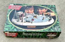 Vintage Mr Christmas Holiday Skaters Village Ice Skating Rink *Please Read* picture