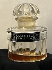 Rare Vintage Quadrille By BALENCIAGA Paris, France 2oz Perfume 1/5 Full picture