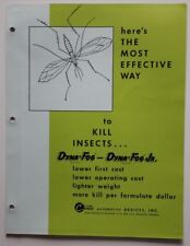 CURTIS Automotive Devices DYNA-FOG Insect Killer 1950s brochure - ST501001218 picture