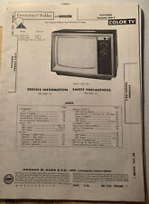 Sylvania Chassis Color TV E20-2 September 1976 Photofact Folder P1 picture