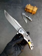 New Handmade Rubbed M390 Steel 420Z2 Handle Tactics Pocket Folding Knife FC148 picture