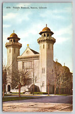 Denver CO Colorado - Temple Emanuel - Synagogue - Postcard - c1915 picture