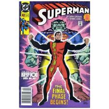 Superman (1987 series) #42 Newsstand in Near Mint minus condition. DC comics [r^ picture