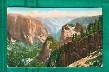 c1910 VTG Postcards ~ Bridalveil Falls Cathedral Spire Yosemite National Park CA picture