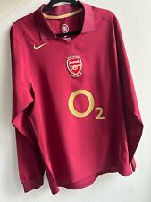  RARE THIERRY HENRY ARSENAL HOME KIT LONG SLEEVE 2005-06‎️‍ #14 NIKE JERSEY picture