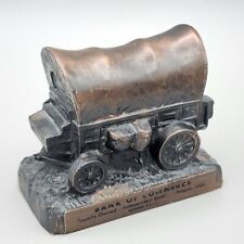 1960s Banthrico Metal Covered Wagon Bank, Bank of Commerce - Magna, Utah, No Key picture