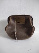 Beautiful Vintage Barclays Bank Night Safe Deposit Leather Bag With Chubb Lock  picture