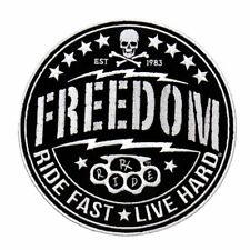 Freedom Ride Fast Live Hard RX Circle Patch [Iron on Sew on-3.5 inch -RX1] picture