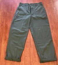 Vtg Vietnam War Tropical Trouser Pants Rip Stop Poplin OG 107 Medium Long 32x31 picture
