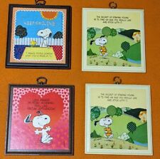 4 Peanuts Snoopy Vintage Hallmark Plaques 6
