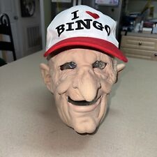 Adult Man Grandpa Mask I Love Bingo Hat Zagone Studios Halloween Strapback Used picture