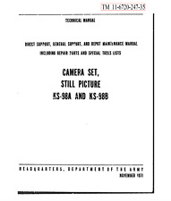 111 Page TOPCON CAMERA KS-99B Depot Maintenance Repair Parts Tool Manual CD picture