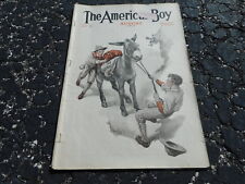 AUG 1915 AMERICAN BOY vintage magazine MOUNTAIN CLIMBING - DONKEY picture