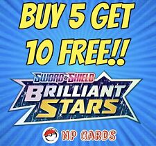 Pokemon Cards Brilliant Stars BUY 5 GET 10 FREE Choose Your Cards picture