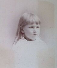 C1879 Cabinet Card Philadelphia PA Studio. Adorable Young Girl Close Up  A114 picture