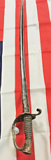 1800s Union Naval Officer's Sword 1852 model etched blade length 36 3/8