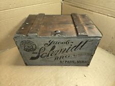 Rare Antique Jacob Schmidt Brewing Co. Wooden Beer Bottle Crate in VGC picture