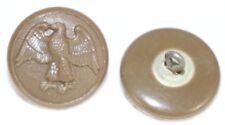 WWII US WAC Walking Eagle brown OverCoat Button 1 1/8in 28mm 50L lot of 2 B1922 picture