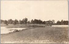 c1920s MOUNTAIN LAKE, Florida RPPC Photo Postcard Bridge View / Olmsted Raynor picture