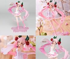 USE VOCALOID Hatsune Miku Sakura Cherry Blossom Pink Cake Topper Toy Figure Bulk picture
