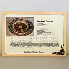 Seafood Gumbo Southern Recipe Series Postcard picture