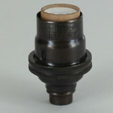 NEW: Bronze Finish Brass E-12 Candelabra Socket with Porcelain Interior   picture