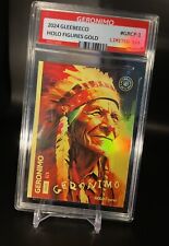 2024 GleeBeeCo GERONIMO Painted Portrait Card, Holo GOLD Signature ONE MADE 1/1 picture