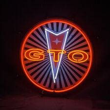 Orange GTO Glass Neon Light Sign Bar Party Artwork Visual Wall Sign 20