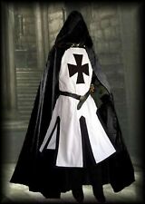 Medieval Knight Templar Tunic Cloak Sleeveless renaissance Halloween Costume picture