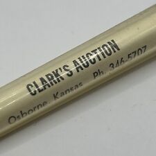 VTG Ballpoint Pen Clark's Auction Osborne Kansas picture