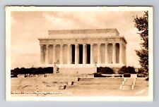 RPPC-Washington DC, Lincoln Memorial, Antique, Vintage c1943 Postcard picture